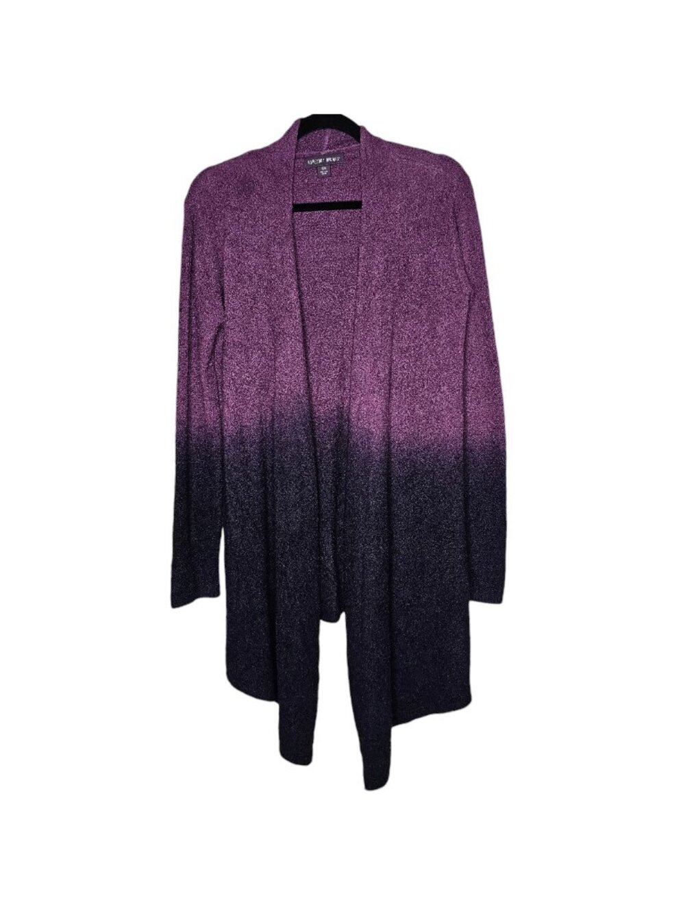Barefoot Dreams S M Purple Cardigan Ombre Bamboo Whimsigoth Asymmetric Hem